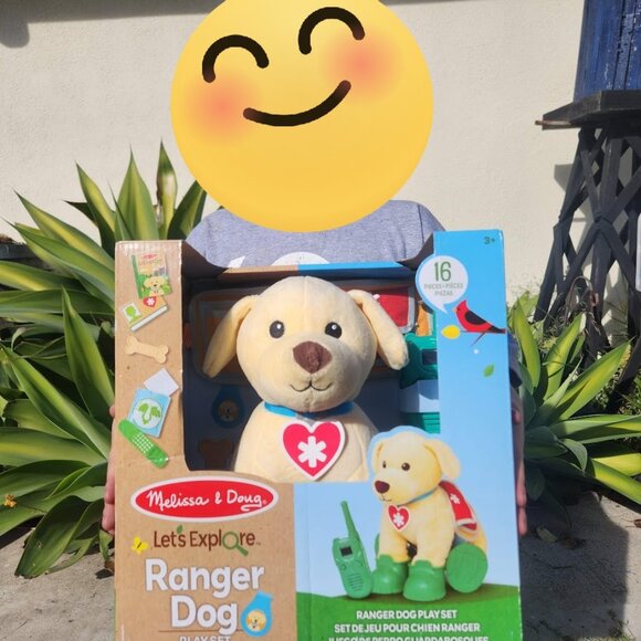 Melissa & Doug Let's Explore Ranger Rescue Dog Pretend Play Set Gear Puppy Campi - Picture 1 of 14